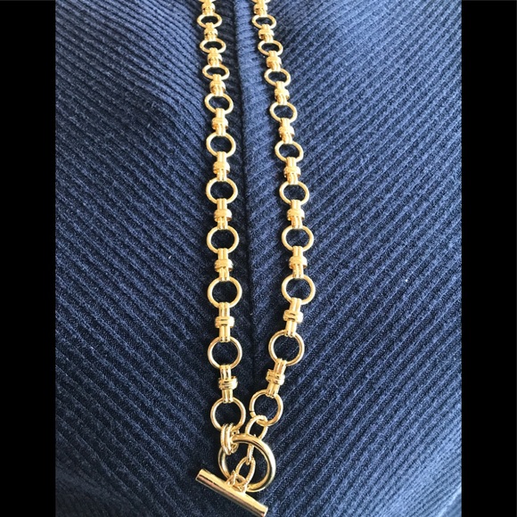 Lee Angel long gold necklace with tassel ornamentation - Picture 11 of 16